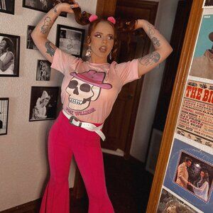 Hot Pink Bell Bottoms